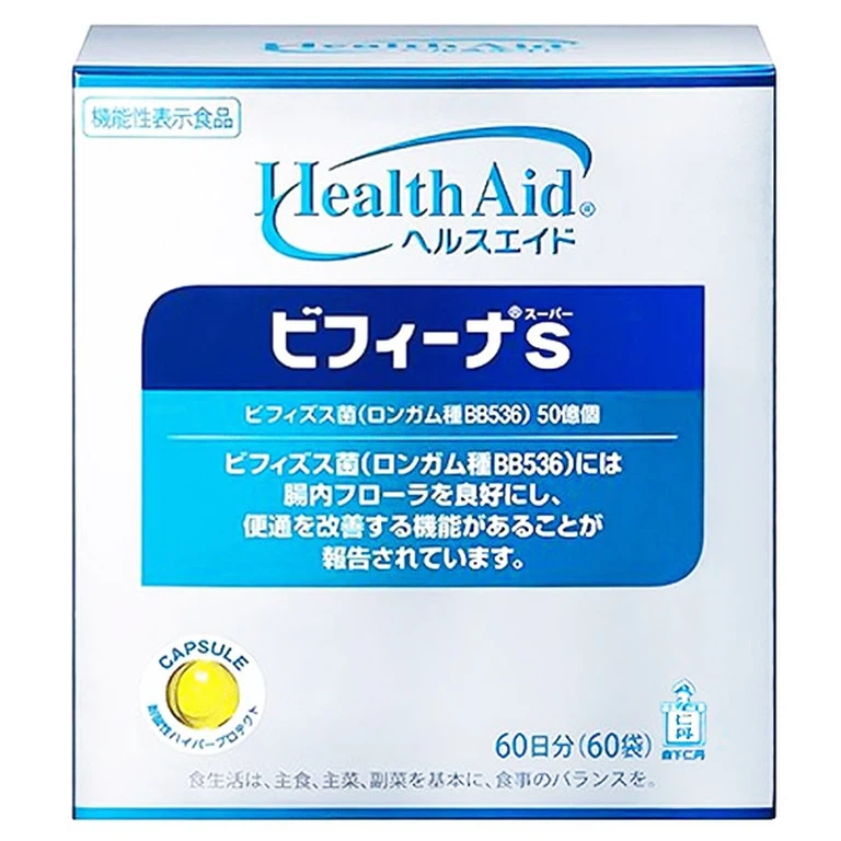 Men vi sinh Bifina S Health Aid bổ sung lợi khuẩn cho tiêu hóa, giảm rối loạn tiêu hóa, đại tràng (60 gói)