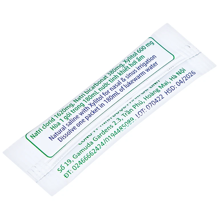 Muối rửa mũi xoang SinuFresh làm sạch dịch nhầy (50 gói)