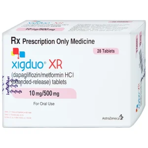 Thuốc Xigduo XR 10mg/500mg Astrazeneca cải thiện kiểm soát đường huyết (4 vỉ x 7 viên)