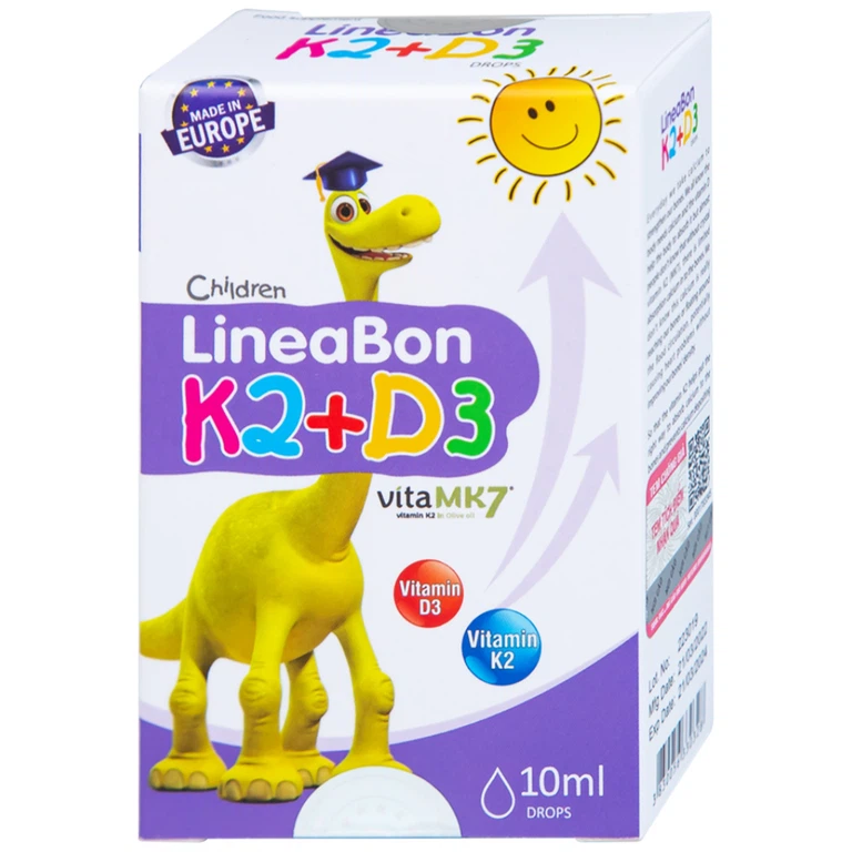 Dung dịch LineaBon K2+D3 ErgoPharm hỗ trợ bổ sung Vitamin (10ml)