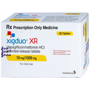 Thuốc Xigduo XR 10mg/1000mg Astrazeneca cải thiện kiểm soát đường huyết (4 vỉ x 7 viên)