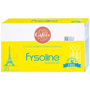 Dung dịch nước muối Fysoline 5ml không chất bảo quản kháng khuẩn (20 ống)