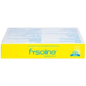 Dung dịch nước muối Fysoline 5ml không chất bảo quản kháng khuẩn (20 ống)