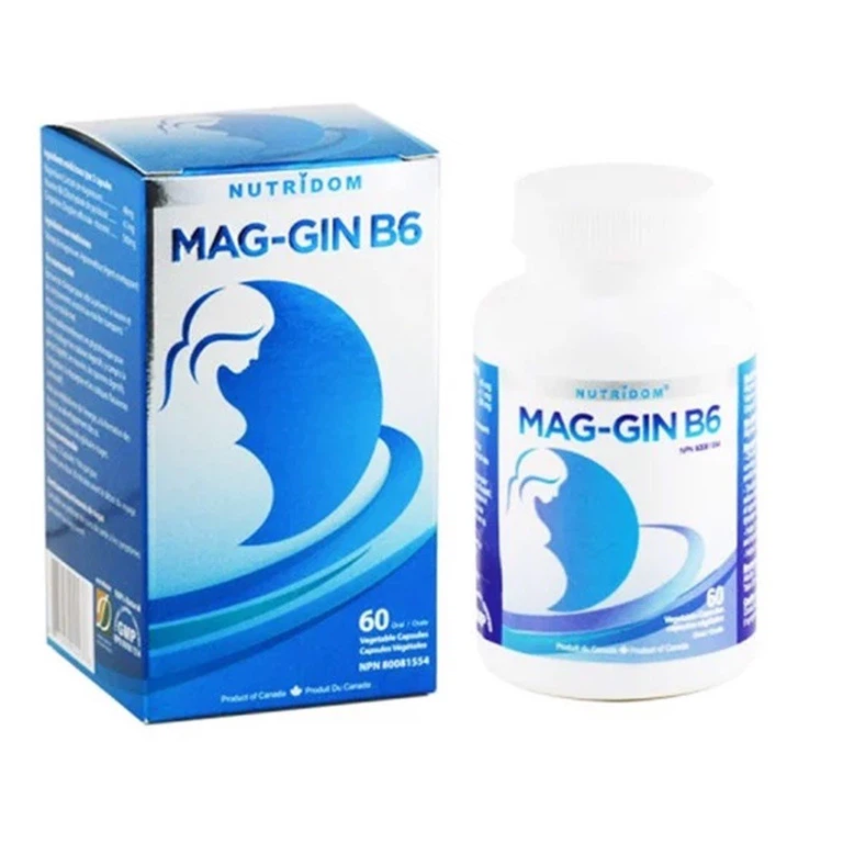 Viên uống Mag-Gin B6 Nutridom giảm nôn, ốm nghén khi mang thai (60 viên)