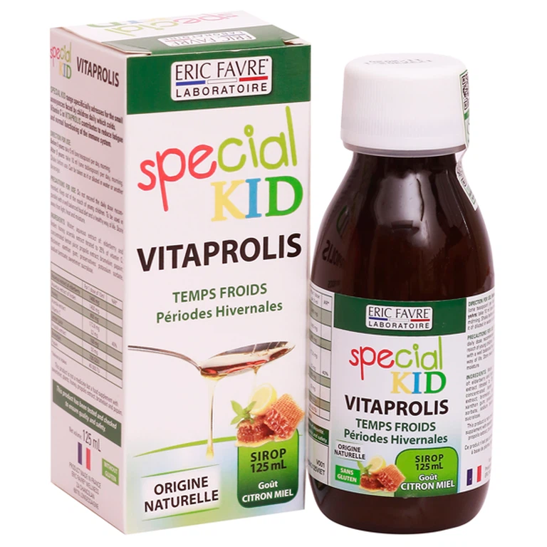 Siro Special Kid Vitaprolis Eric Favre hỗ trợ miễn dịch, tăng sức đề kháng (125ml)