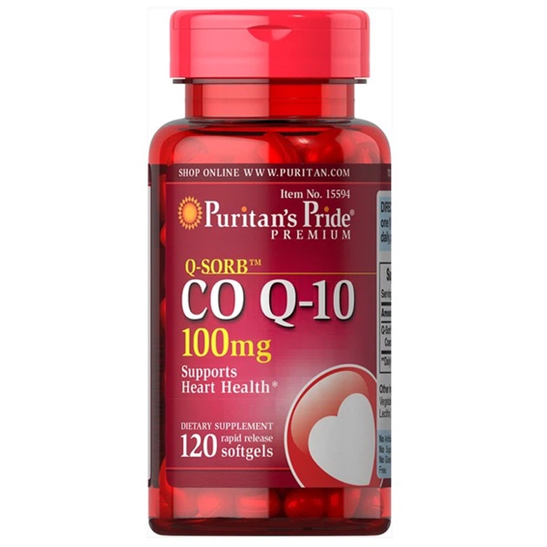 Viên uống Q-SORB CO-Q10 100mg giúp tăng sức khỏe cho tim, giảm cholesterol trong máu (120 viên)