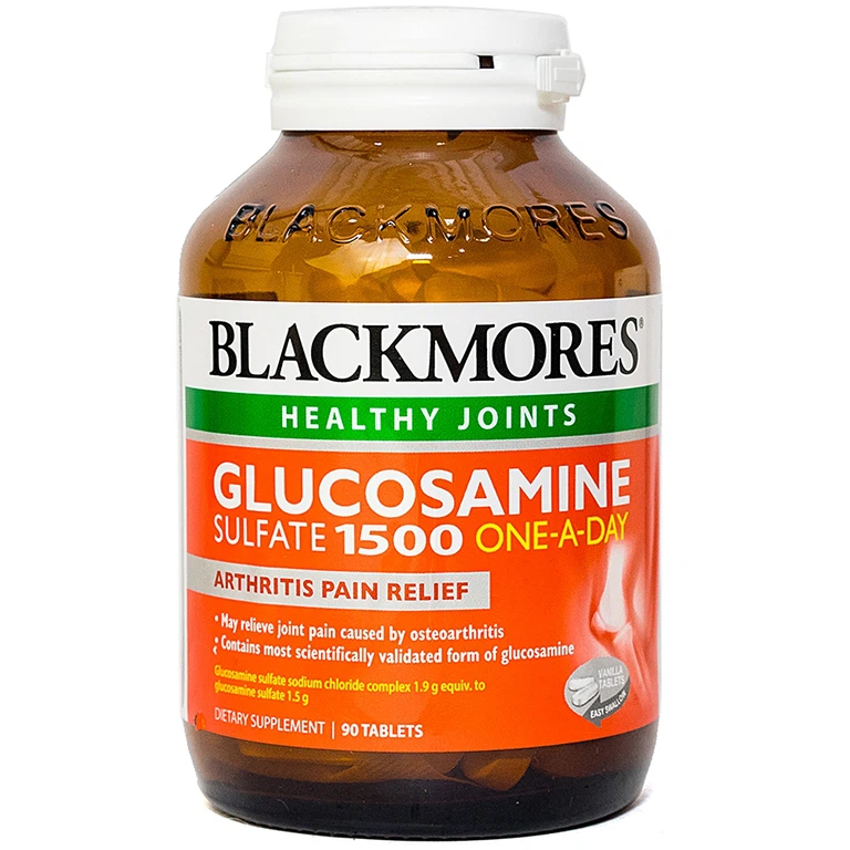 Viên uống Blackmores Glucosamine Sulfate 1500 One-A-Day tăng khả năng bôi trơn của dịch khớp (90 viên)