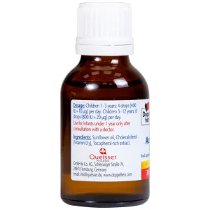 Siro Kinder Active D3 Drops Doppelherz Aktiv bổ sung vitamin D3, tăng cường sức đề kháng (30ml)