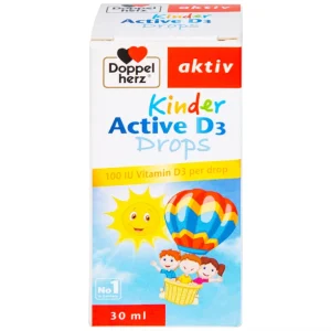Siro Kinder Active D3 Drops Doppelherz Aktiv bổ sung vitamin D3, tăng cường sức đề kháng (30ml)