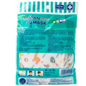 Khẩu trang Mayan 3D Mask Kids PM2.5 chống bụi PM2.5 và ngăn virus (5 cái)