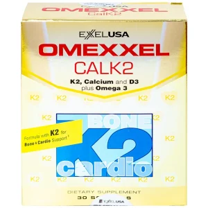 Viên uống Omexxel Calk2 Excelife bổ sung Canxi, Vitamin D3 (3 vỉ x 10 viên)