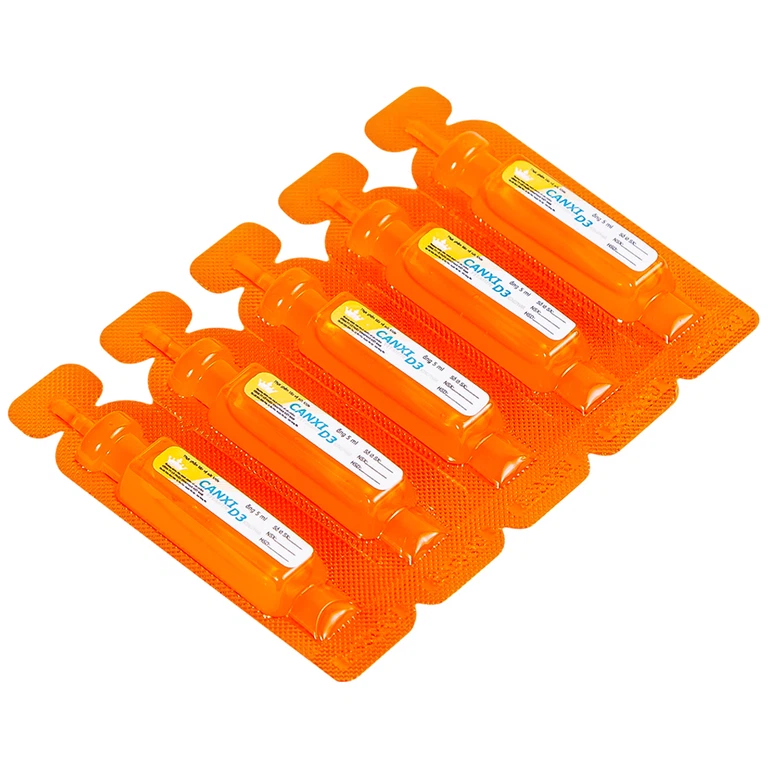 Hỗn dịch Canxi Vitamin D3 KingPhar bổ sung canxi, vitamin D3, hỗ trợ xương răng chắc khỏe (30 ống x 5ml)