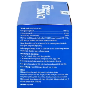 Hỗn dịch Canxi Vitamin D3 KingPhar bổ sung canxi, vitamin D3, hỗ trợ xương răng chắc khỏe (30 ống x 5ml)