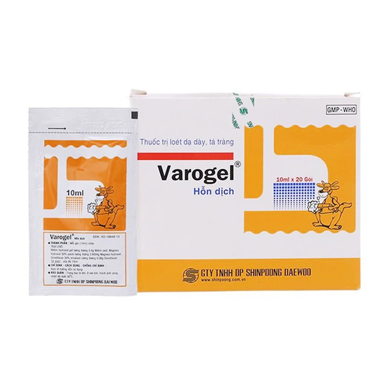 Thuốc Varogel Shinpoong Daewoo điều trị viêm loét dạ dày (20 gói x 10ml)