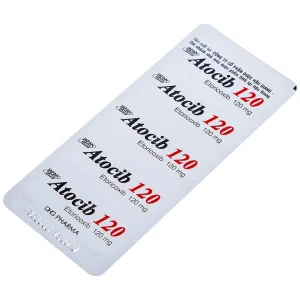 Thuốc Atocib 120mg DHG điều trị thoái hóa khớp, viêm khớp dạng thấp (3 vỉ x 10 viên)