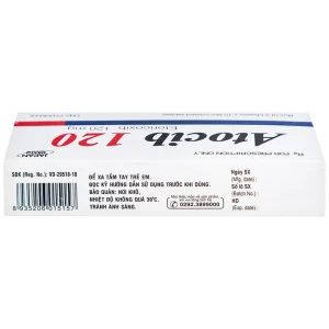 Thuốc Atocib 120mg DHG điều trị thoái hóa khớp, viêm khớp dạng thấp (3 vỉ x 10 viên)