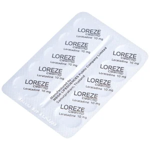 Viên nang mềm Loreze 10mg MEGA We care điều trị viêm mũi dị ứng, mày đay (5 vỉ x 10 viên)