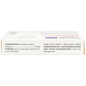 Thuốc Irbesartan 150mg Domesco điều trị tăng huyết áp, bệnh thận (2 vỉ x 14 viên)