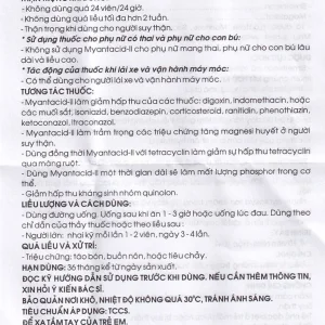 Viên nhai Myantacid-II TV.Pharm điều trị loét dạ dày - tá tràng, viêm dạ dày (10 vỉ x 10 viên)