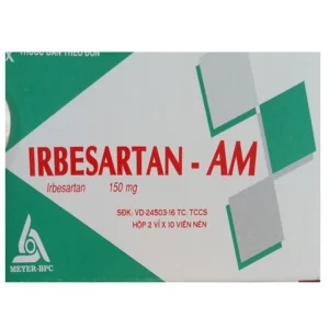 Thuốc Irbesartan-AM 150mg Meyer-BPC điều trị tăng huyết áp, bệnh thận (2 vỉ x 10 viên)