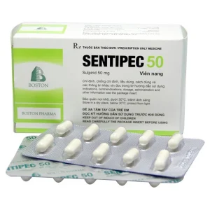 Thuốc Sentipec 50mg Boston trị chứng lo âu, rối loạn hành vi (5 vỉ x 10 viên)