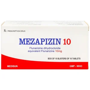 Viên nén Mezapizin 10 Medisun điều trị đau nửa đầu (10 vỉ x 10 viên)