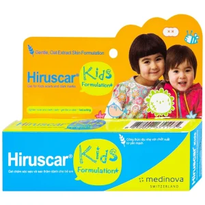 Gel Hiruscar Kids Medinova giúp sẹo mờ dần, phẳng và mềm hơn (10g)