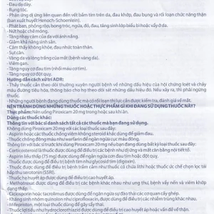 Viên nén Piroxicam 20mg Domesco giảm triệu chứng viêm khớp dạng thấp (3 vỉ x 10 viên)