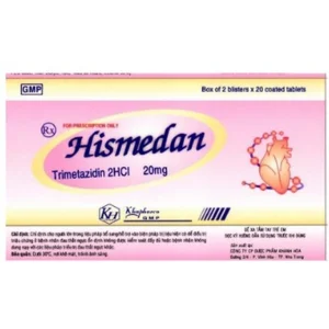 Thuốc Hismedan 20mg Khánh Hòa điều trị triệu chứng đau thắt ngực ổn định không được kiểm soát đầy đủ (2 vỉ x 20 viên)