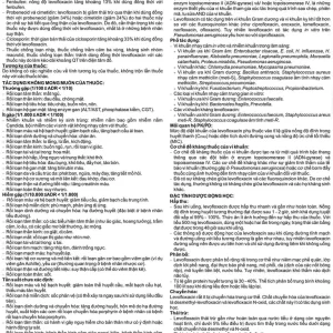 Thuốc Levofloxacin 500mg Imexpharm điều trị viêm phổi, viêm tuyến tiền liệt, viêm thận (1 vỉ x 10 viên)