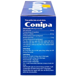 Dung dịch uống Conipa CPC1 Hà Nội bổ sung kẽm, tăng cường sức đề kháng cho cơ thể (4 vỉ x 5 ống x 5ml)