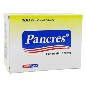 Viên nén Pancres 170mg điều trị rối loạn tiêu hóa, đầy hơi, chán ăn (10 vỉ x 10 viên)