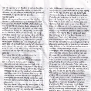 Thuốc Remeron 30mg MSD điều trị các đợt của trầm cảm nặng (3 vỉ x 10 viên)