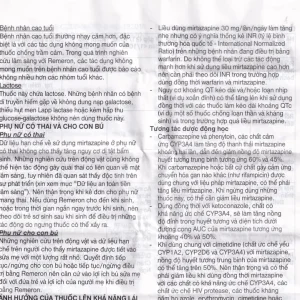 Thuốc Remeron 30mg MSD điều trị các đợt của trầm cảm nặng (3 vỉ x 10 viên)