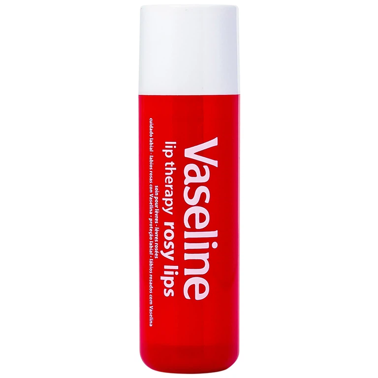 Sáp dưỡng môi hồng xinh Vaseline Rosy Lips cung cấp và duy trì độ ẩm cho môi (4,8g)
