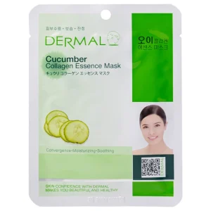 Mặt nạ Dermal tinh chất Collagen dưa leo dưỡng ẩm da (23g)