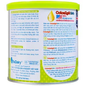 Sữa ColosIgG 24h Vitadairy hỗ trợ tăng cường miễn dịch và tiêu hóa (60 gói x 1.5g)