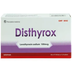 Thuốc Disthyrox Hà Tây điều trị thay thế hoặc bổ sung cho hội chứng suy giáp (100 viên)