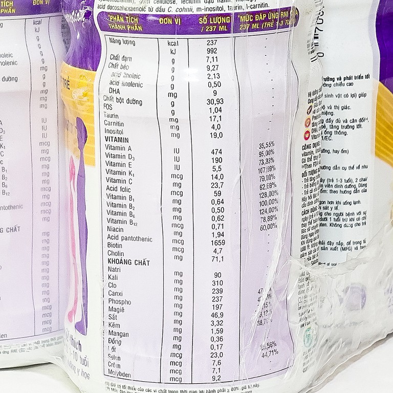 Sữa PediaSure Abbott hương vani bổ sung dinh dưỡng cho bé từ 1-10 tuổi (237ml)