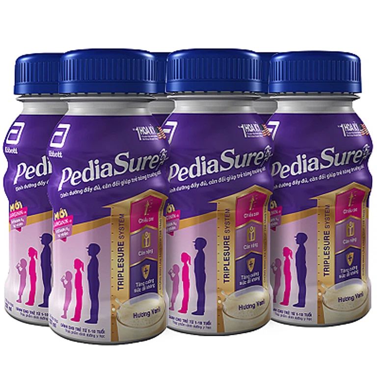 Sữa PediaSure Abbott hương vani bổ sung dinh dưỡng cho bé từ 1-10 tuổi (237ml)