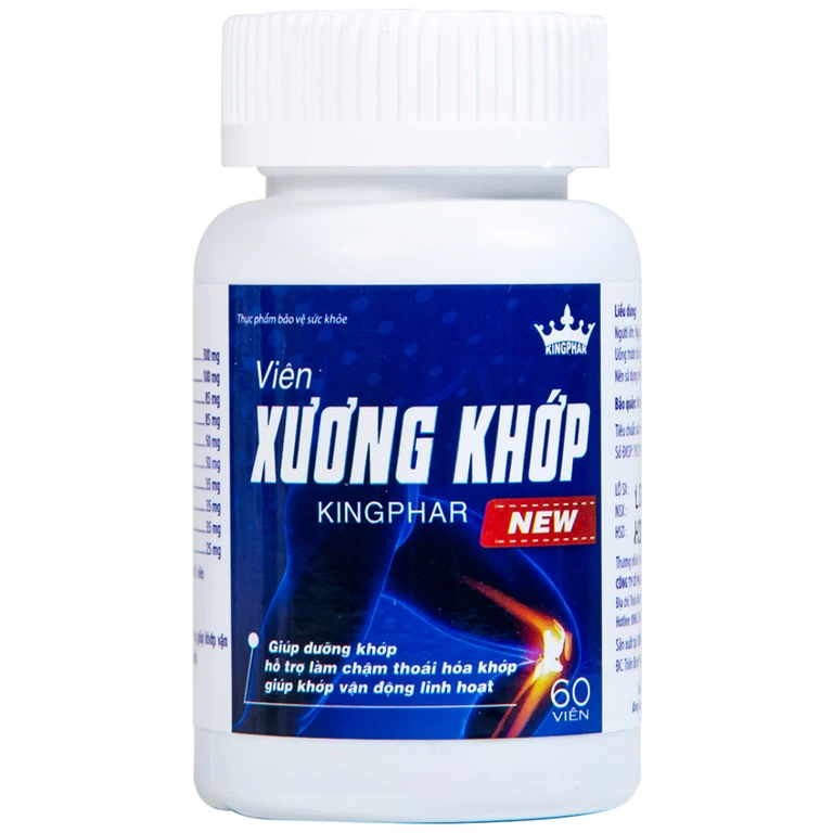 Viên Xương Khớp Kingphar New giúp dưỡng khớp, hỗ trợ làm chậm thoái hóa khớp (60 viên)