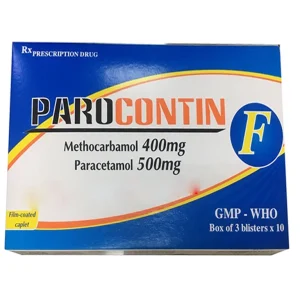 Viên nén Parocontin F Tipharco giảm đau co thắt cơ xương (3 vỉ x 10 viên)