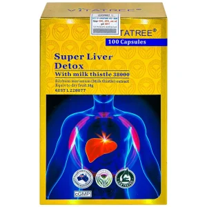 Viên uống Super Liver Detox Vitatree hỗ trợ góp phần giải độc gan (100 viên)
