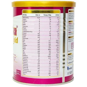 Sữa bột Gluvita Gold Vitadairy bổ sung dinh dưỡng cho người đái tháo đường, tiền đái tháo đường (400g)