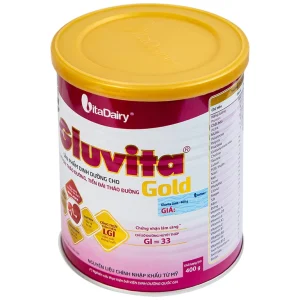 Sữa bột Gluvita Gold Vitadairy bổ sung dinh dưỡng cho người đái tháo đường, tiền đái tháo đường (400g)
