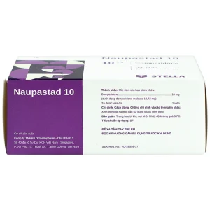 Viên nén Naupastad 10 Stella điều trị triệu chứng nôn và buồn nôn (10 vỉ x 10 viên)