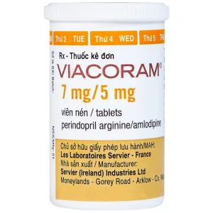 Thuốc Viacoram 7mg/5mg Servier điều trị tăng huyết áp vô căn (30 viên)