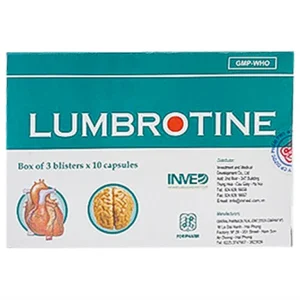Thuốc Lumbrotine TW3 điều trị các chứng tê mỏi chân tay, di chứng tai biến mạch máu não (30 viên)