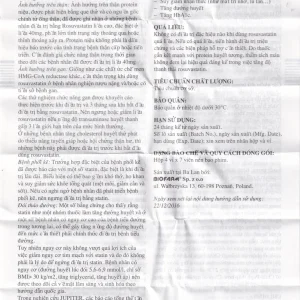 Thuốc Rosutrox 10mg Biofarm điều trị tăng cholesterol máu (4 vỉ x 7 viên)