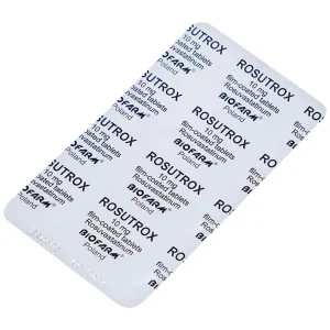 Thuốc Rosutrox 10mg Biofarm điều trị tăng cholesterol máu (4 vỉ x 7 viên)